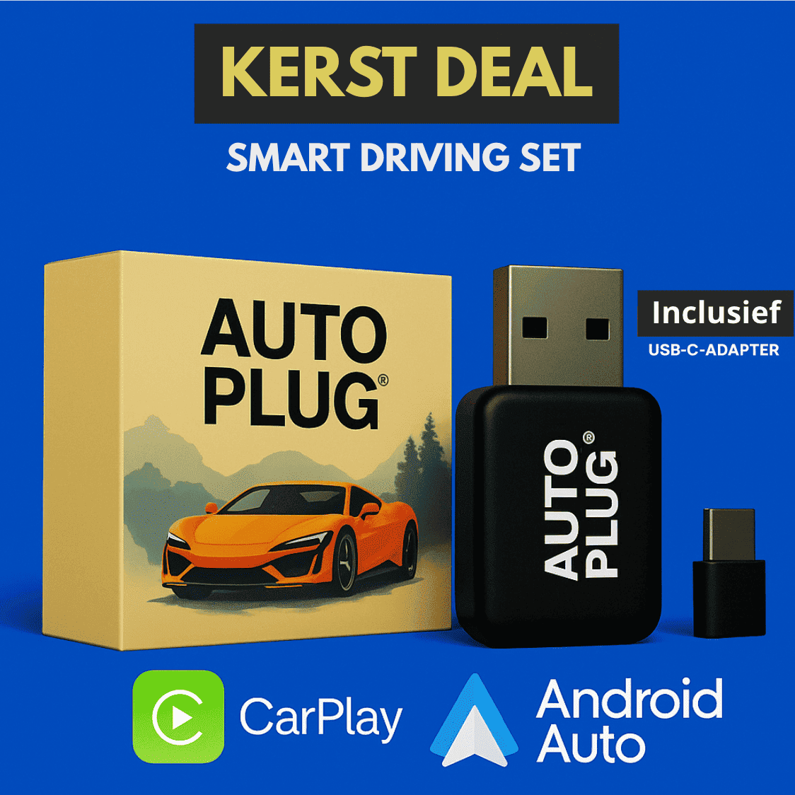 AutoPlug®｜Draadloos CarPlay in enkele seconden